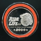 Harley Davidson Ride for Life Eastern Dealers 2000 1 OZT  .999 Fine Silver Proof
