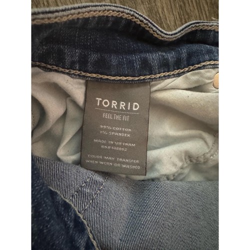 Torrid Boyfriend gerade Jeans mittlere Waschung leichter Stretch Damengröße 16 - Bild 8 von 8