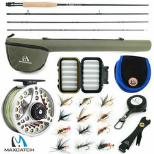 Maxcatch Extreme Fliegenfischen Set mit Flieg...