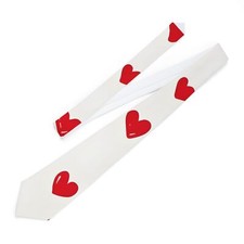 Valentine Hearts Necktie, Love Heart Tie, Romantic Gift for Him, Wedding