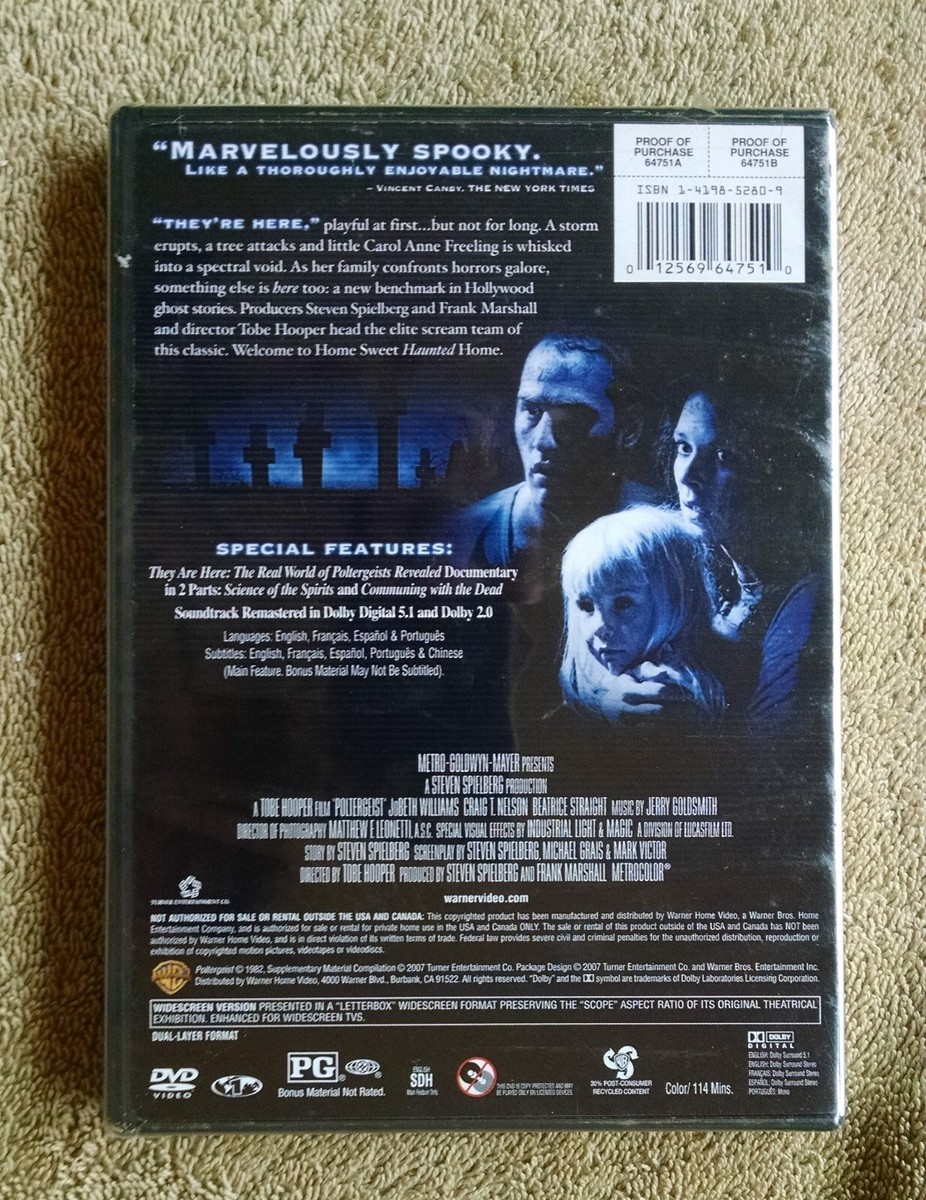 Poltergeist Remastered DVD New/Sealed 12569647510| eBay