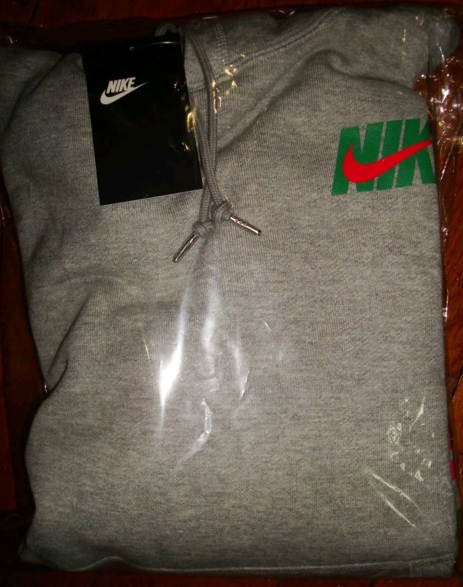 NIKE x ATMOS ANIMAL PACK 2 GREY 'SWOOSH' HOODIE NWT MEN SZ XL FITS