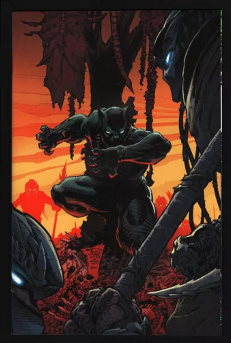 PREDATOR VS BLACK PANTHER #1 Philip Tan 1:100 Virgin Variant NM