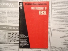 The Philosophy of Hegel - Monarch Notes - Leo Rauch - 1965