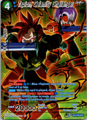 Dragon Ball Super - Tapion, Calamity Challenger BT14-050 SPR DBS