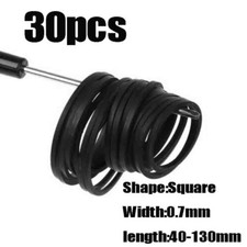 30pcs 0.7mm 40-130mm Universal Mix Cassette Rubber Tape Machine Square Belts New