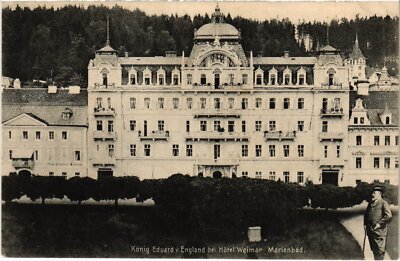 CPA AK Marienbad Konig Eduard v England b Hotel Weimar CZECHOSLOVAKIA (619777)
