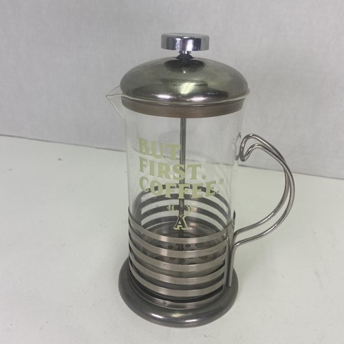 Coffee Maker French Press Alfred 20 oz. “But First, Coffee” Glass 8