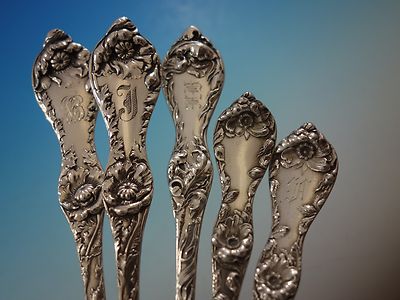 Les Cinq Fleurs by Reed and Barton Sterling Silver Flatware Set