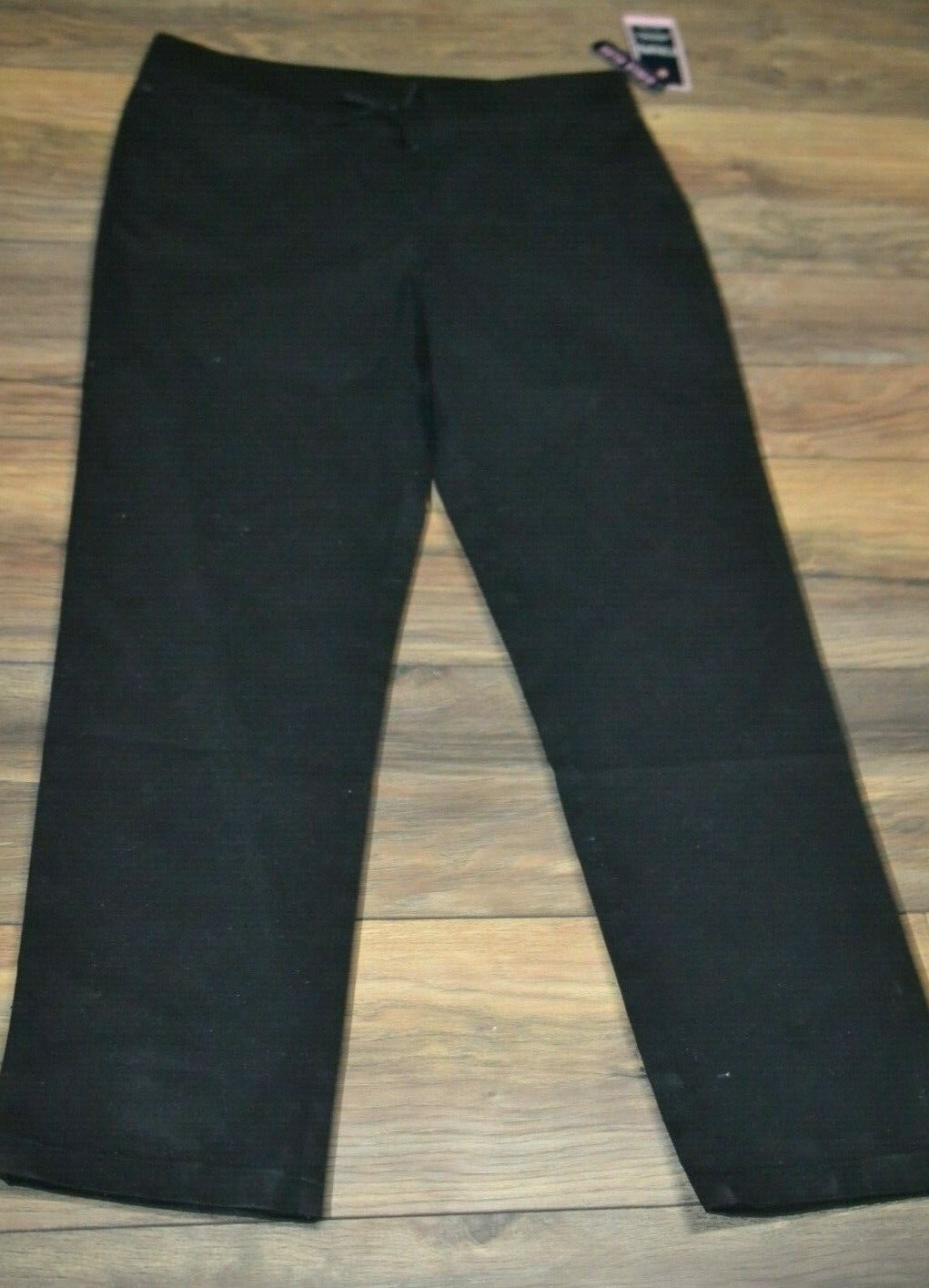 Chaps Easy Care Stretch Black Pants School Uniform Size 14 1/2 Plus