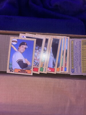 1987 Topps Baseball Complete Set #1-792 - Barry Bonds Palmeiro Larkin Rookie RC