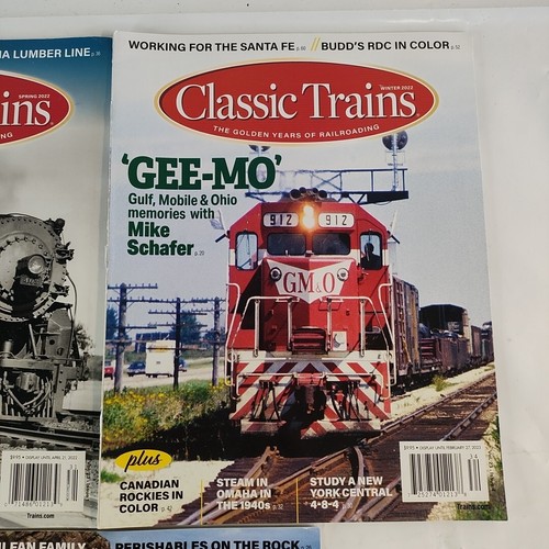Classic Trains Magazines Lot of 3 from 2023 and 2022 Man Cave Railroad Wall Art - Picture 4 of 8