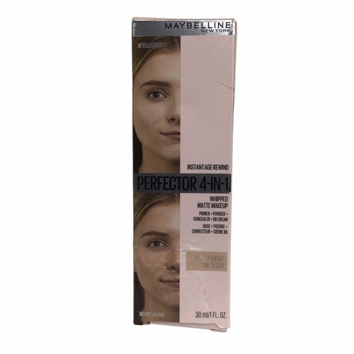Maybelline Instant Age Rewind Perfector 4-In-1 Whipped Matte Makeup Fair / Light - Picture 4 of 5