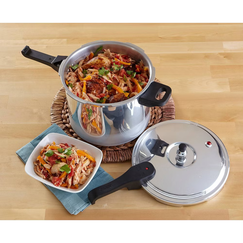 IMUSA 7QT Pressure Cooker Silver 7qt Stovetop Natural Finish Basic Aluminum