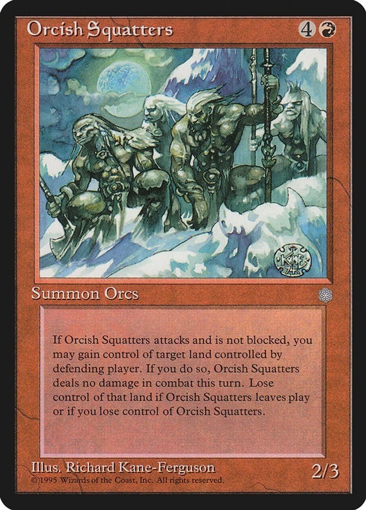 Orcish Squatters EN 211 Vintage MTG Ice Age Rare MP