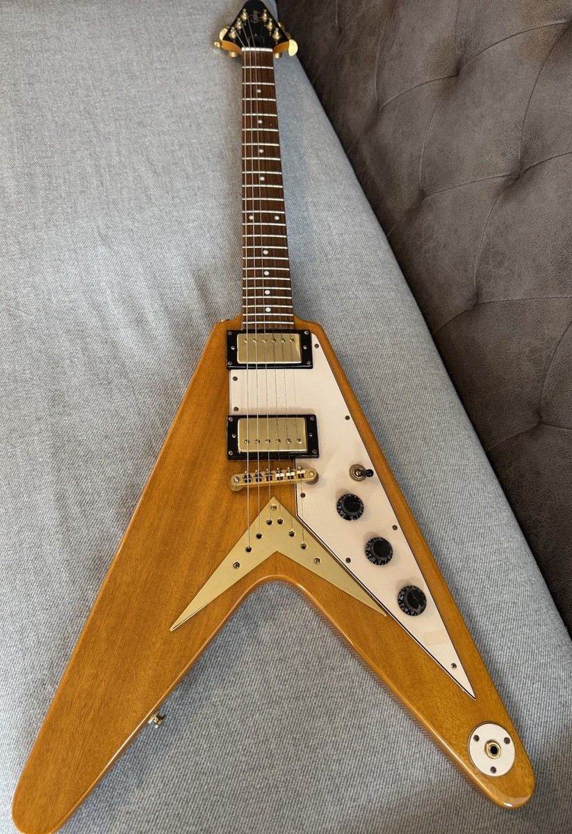 Epiphone Flying V '58 Reissue - Korina Made In Unsung Korea Gold