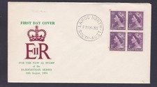 1953 QUEEN ELIZABETH II 1d PRE-DECIMAL STAMP WESLEY FIRST DAY COVER #3