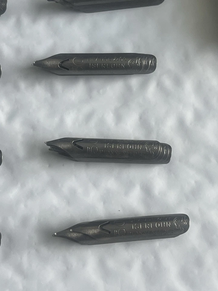 Лот из 115 Brause & Co. Jserlohn #50 nibs и 14 Cito Fein nibs - Изображение 3 из 4