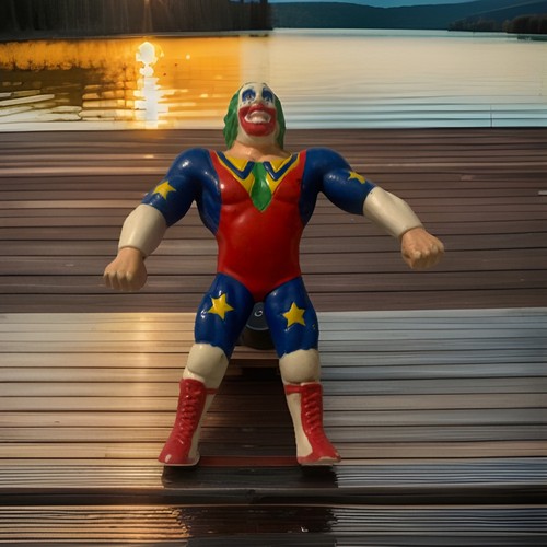 1994 WWF WWE Just Toys Doink The Clown Titan Bend-...