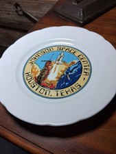 Nasa Johnson Space Center Plate Space Shuttle Liftoff 7 Fantastic Condition.