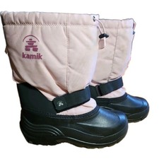 Kamik Rocket Kids' Pink Winter Snow Boots With Liners, Sz 6 FLAWS