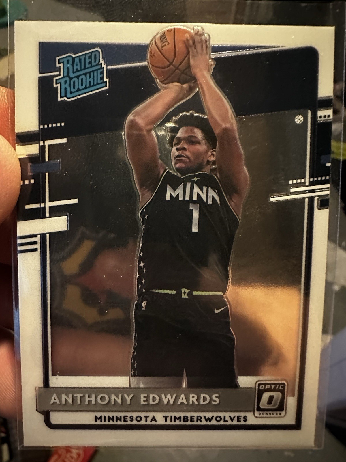 2020-21 Panini Donruss Optic #151 Anthony Edwards RC Rookie Timberwolves