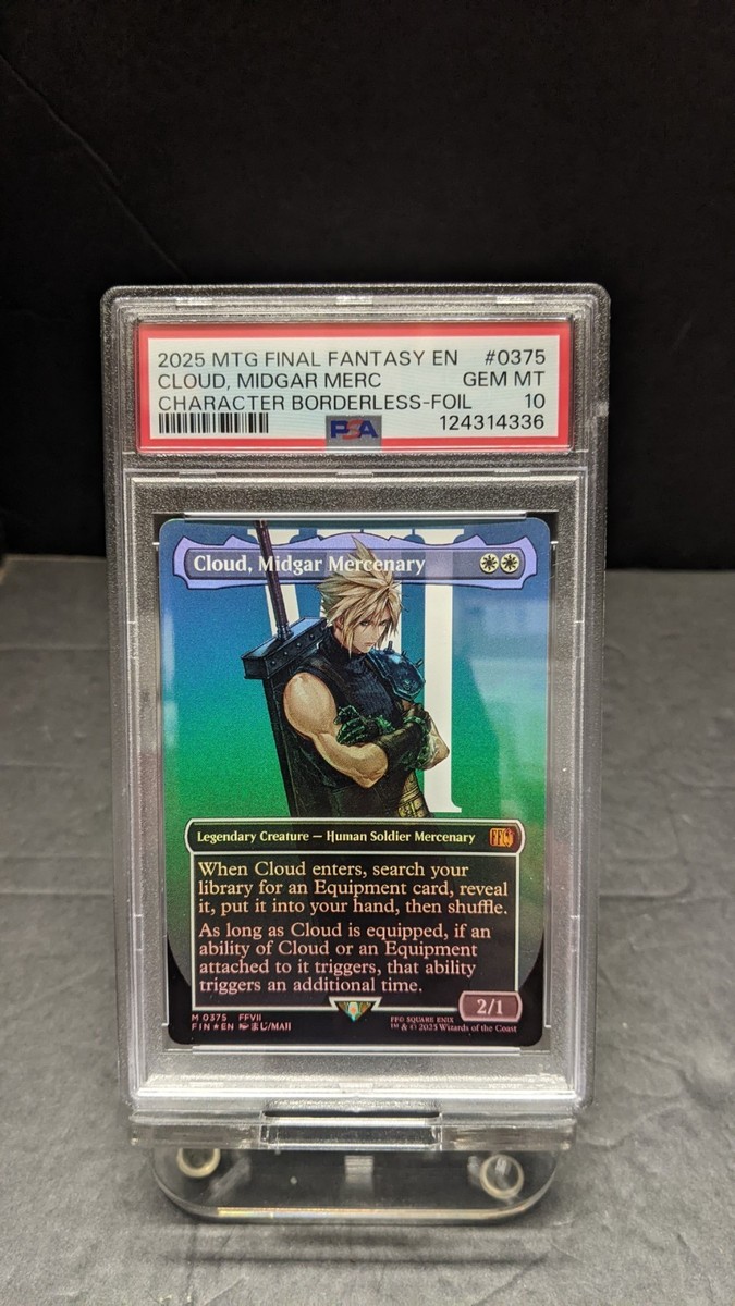 2025 MTG Final Fantasy Cloud Midgar Mercenary Borderless FOIL 0375