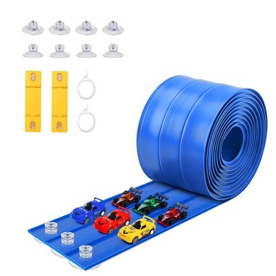 Flexible Race Track Toys for Kids: 20 Ft Flex Race Car Ramp Track with Suction C