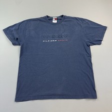 Vintage Tommy Hilfiger Shirt Mens Large Tommy Jeans Center Logo Spell Out 90s