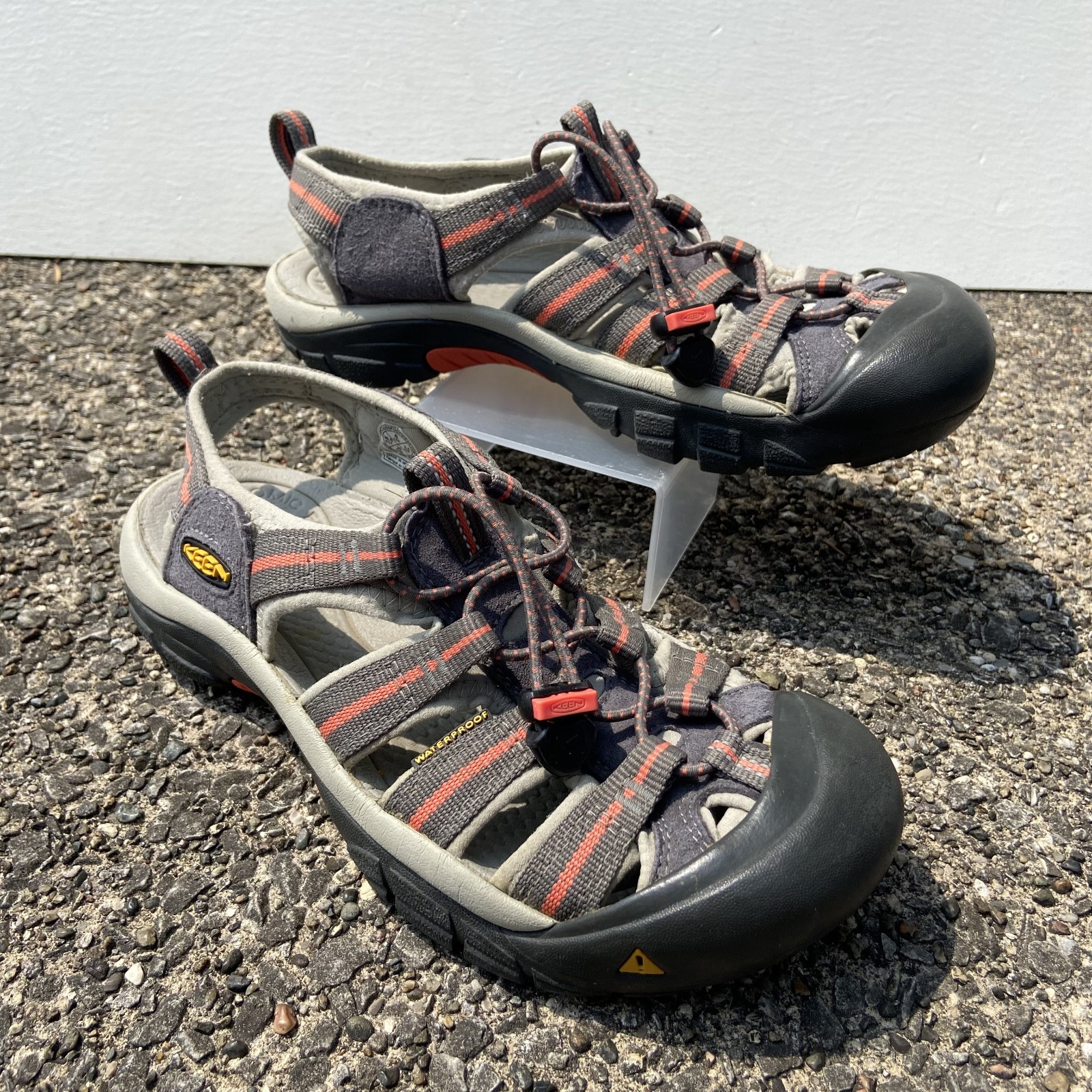 Scarpe sandali Keen Whisper donna taglia 8 sport escursionismo passeggio outdoor grigio arancione