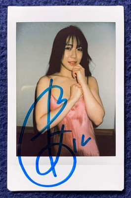 Aoi Ichino Autographed Signed Instax photo Cheki Japan Female JAV Idol