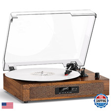 Danfi Audio Df Vinyl Record Player Vintage Turntable Built-In Stereo Speakers