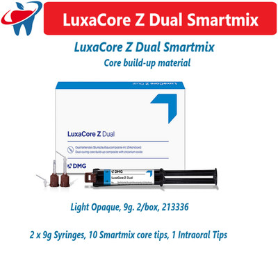 Dental DMG Luxacore Z Core Build-Up Material Dual Cure Smartmix 2/Bx, Opaque