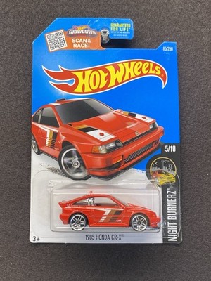 Hot Wheels 1985 Honda Crx NightBurnerz 85/250 Red