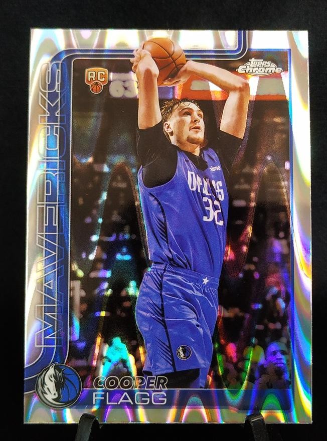 2025-26 Topps Chrome Cooper Flagg #251 RC Rookie RayWave Refractor -T1