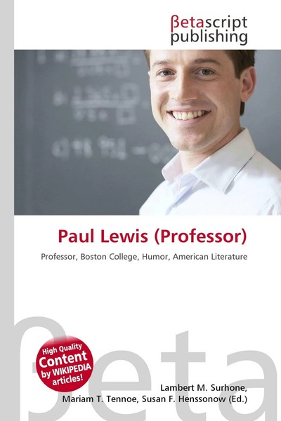 Lambert M. Surhone (U. A.) | Paul Lewis (Professor) | Taschenbuch | Englisch-image