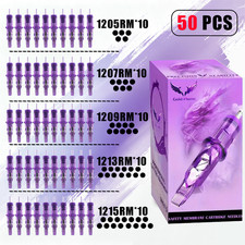 50pcs/box, 05 RM 07RM 09RM 13RM 15RL,All-in-one Tattoo Needles