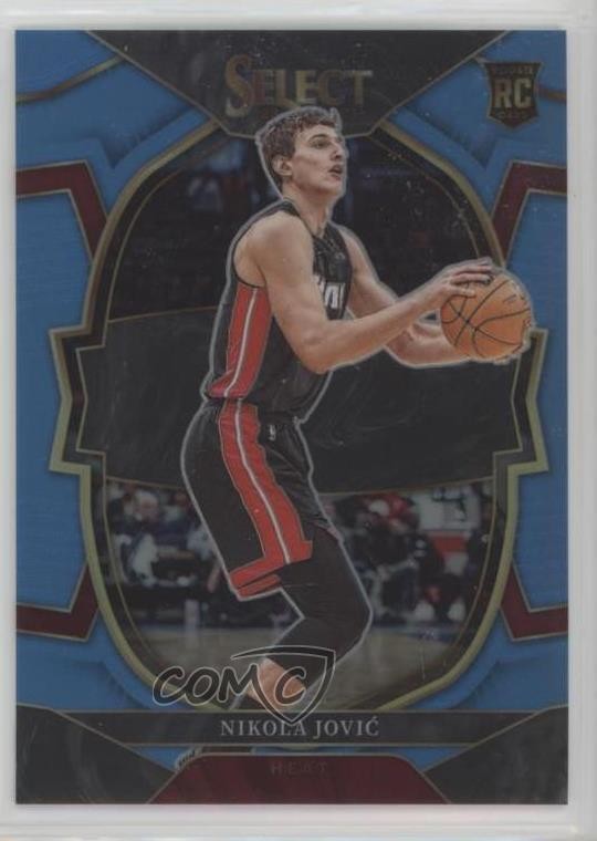2022-23 Panini Select Concourse Light Blue Prizm 291/299 Nikola Jovic #91 14cm