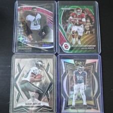 Panini Prizm Select NFL 4-Card Lot Hurts/Jackson/Carter/Campbell RC