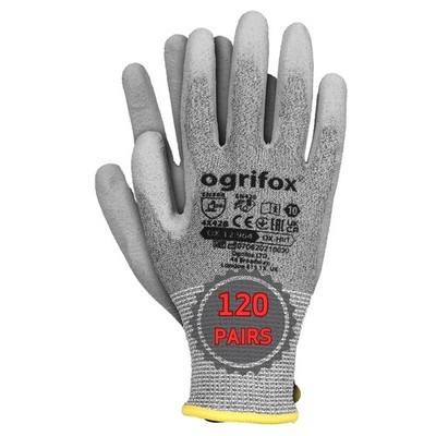 Ogrifox Osizeifox OX-HIIT Nylon Schutz Arbeitshandschuhe Größe 7 120 Paar