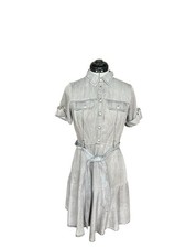 Karl Lagerfeld Paris Shirt Dress Short Sleeve Tencel Casual Women’s Dress Size 4