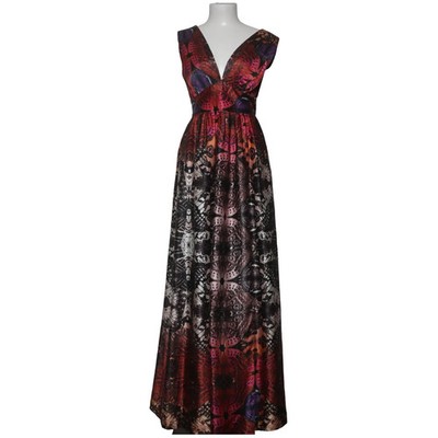 By Malina, Maxikleid, Größe: S, Mehrfarbig, Seide, Print, Damen #WqL
