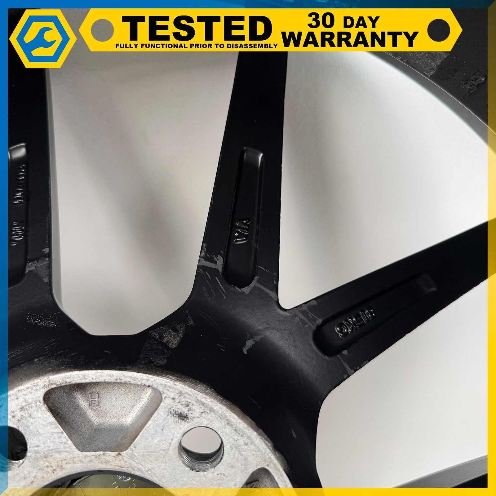 14-24 MASERATI GHIBLI 20 X 9J FRONT WHEEL RIM BLACK OEM
