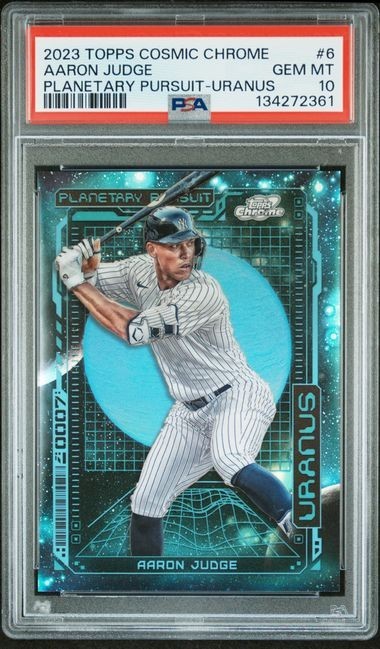 Aaron Judge 2023 Topps Cosmic Chrome Planetary Pursuit Uranus PSA 10 #PPU-6