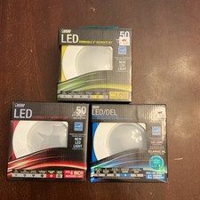 Lot of 3 Feit Electric LED Dimmable 4" Retrofit Kit 50 Watt Replacement