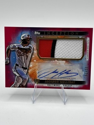2024 Jackson Holliday Topps Inception - Auto Patch  #APC-JHO   /75 (AU, MEM, RC)
