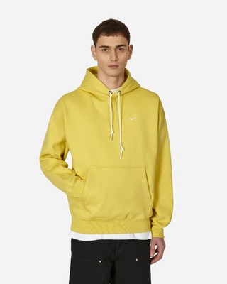Nike NikeLab NRG Solo Swoosh Heavyweight Hoodie Saturn Gold DX1355-700 Medium