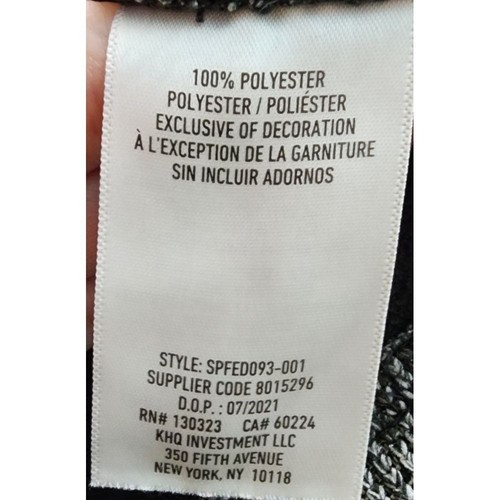 Spyder Full Zip Jacket Textured Knit Pullover Athletic Gray Black L - Picture 5 of 8