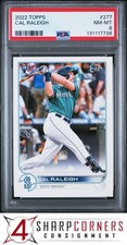 2022 TOPPS #277 CAL RALEIGH RC MARINERS  PSA 8