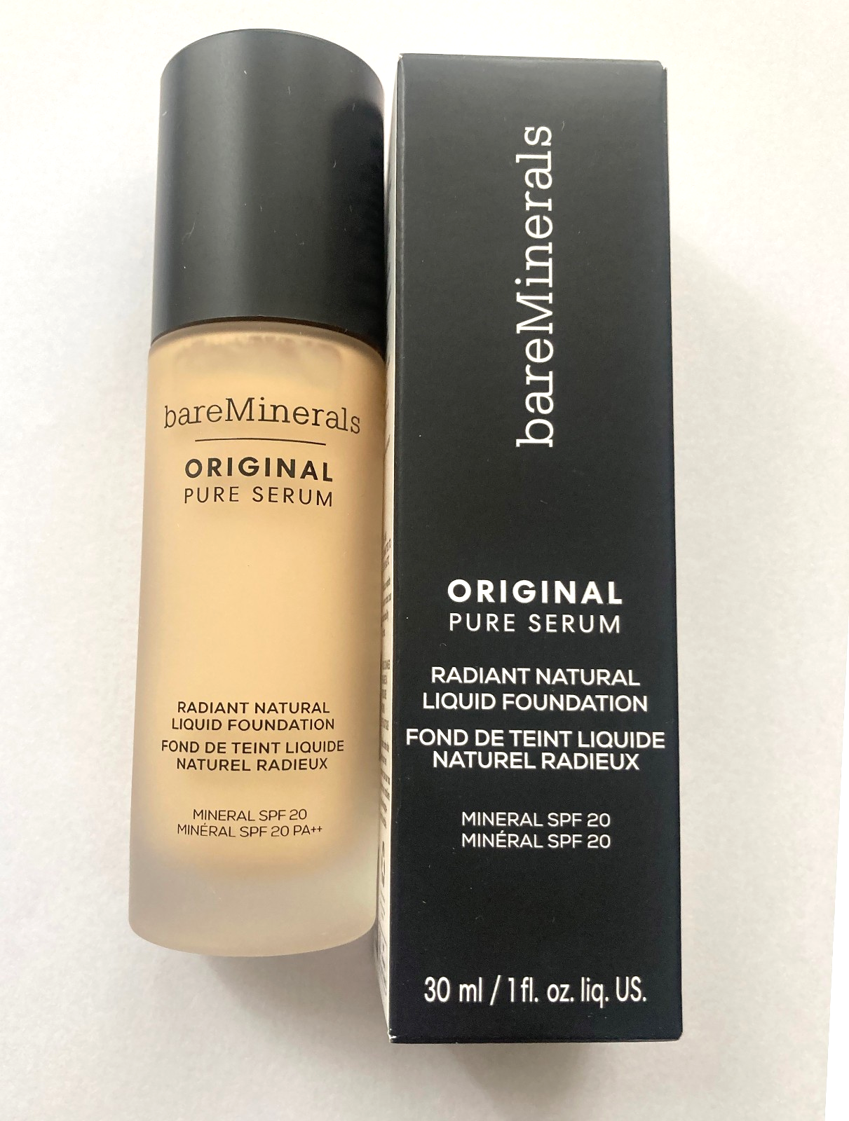 BareMinerals Original Pure Serum Liquid Foundation SPF 20 - Boxed  Fair Natural1